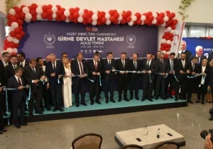 Dokuz yıl beklenen Güzelyurt Hastanesi çevrim içi açıldı: 18 branşta 36 hekim görev yapacak
