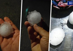 Karpaz’da yaklaşık 6 santimetrelik dolu: 2019’daki rekorla aynı ölçekte