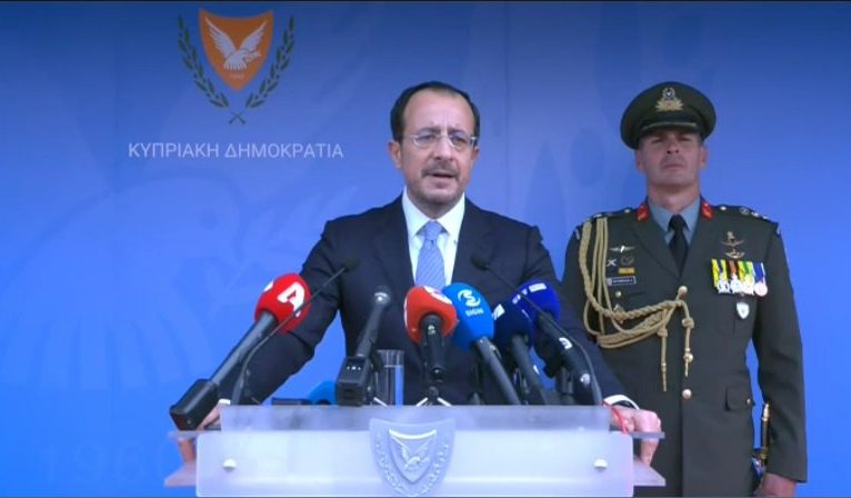 Hristodulidis: “Bir numaralı önceliğimiz ülkemizin kurtuluşu ve yeniden birleşmesi”