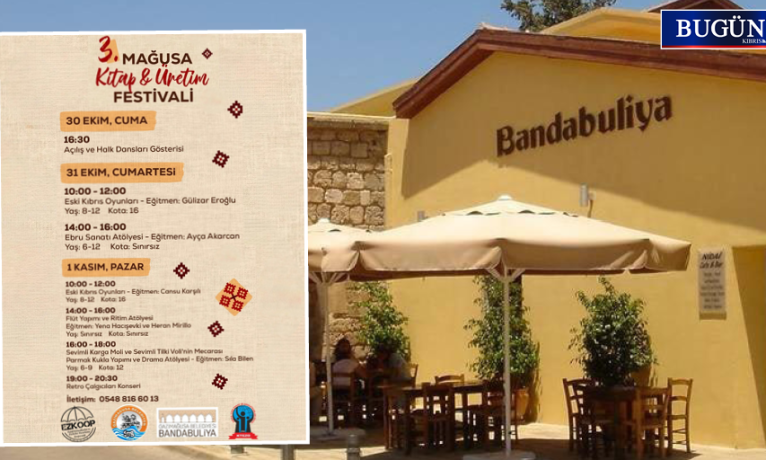 Mağusa Kitap ve Üretim Festivali 30 Ekim’de Bandabuliya’da başlayacak